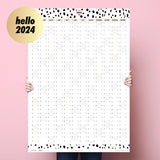 2024 Large Wall Planner - Dalmatian